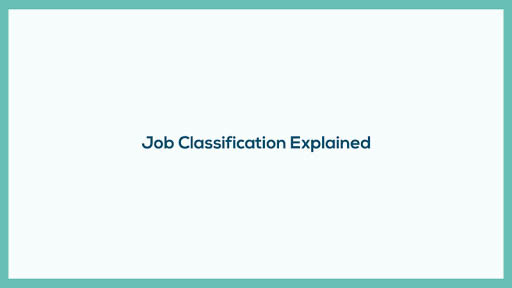 Classification des emplois